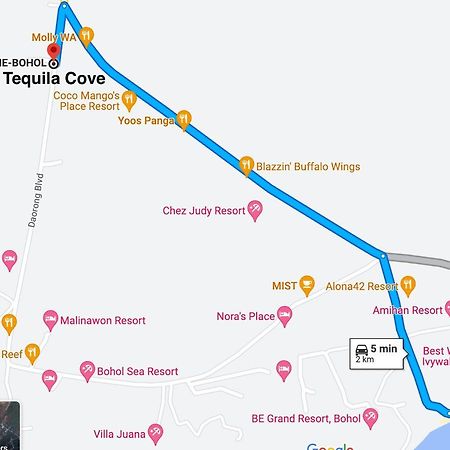 Tequila Cove Bed & Breakfast Panglao Bagian luar foto